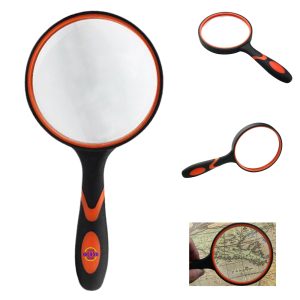2.95 Inches Rubber Handle Ten Times Card Magnifier