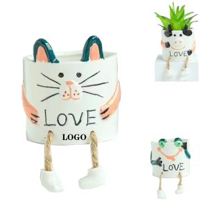 3" Animal Ceramic Plant Pot