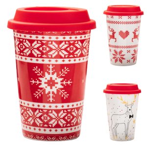 Christmas Cup W/ Lid