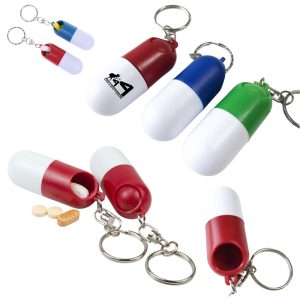 Pill Box Key Chain