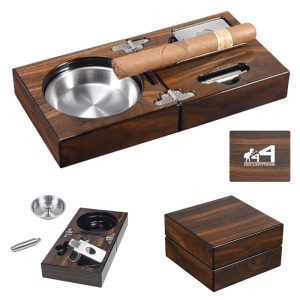 Stainless Steel Liner Folding Cigar Ashtray