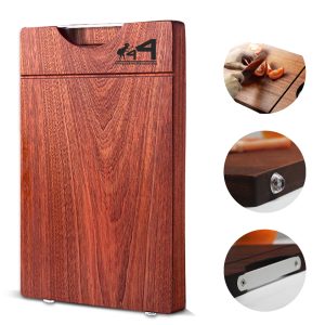 Wooden Cutting Board W/ Metal Handle