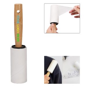 Wooden Handle Sticky Lint Roller