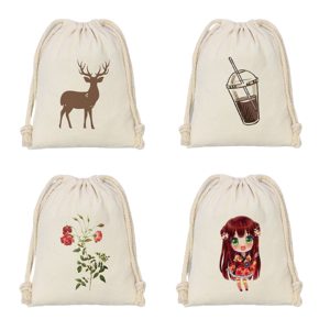 9.84 X 12.59 Inch 8Oz Canvas Drawstring Bag