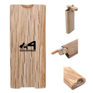 Wood Cigarette Case W/ Rotated Lid