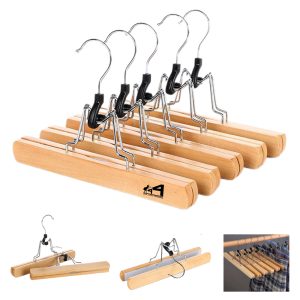 Wooden Wrinkle-Proof Clip Pants Hanger