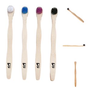 4Pcs Bamboo Tongue Scraper Set
