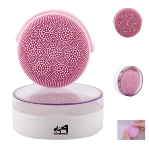 Ultrasonic Silicone Facial Cleansing Brush W/ Handle
