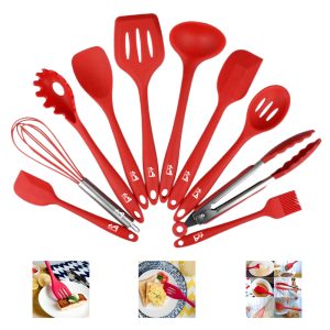10-Piece Silicone Kitchenware Utensil Set