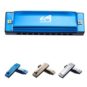 10-Hole Stainless Steel Harmonica