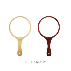 Handhold Wooden Mirror