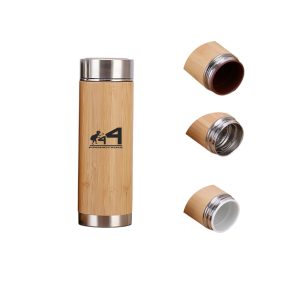 17Oz Bamboo Insulated Bottle