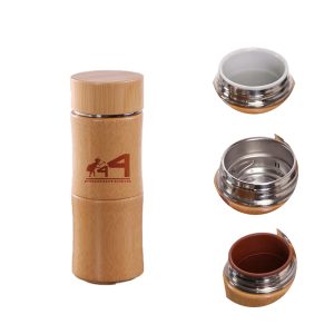 12Oz Bamboo Insulated Tumbler