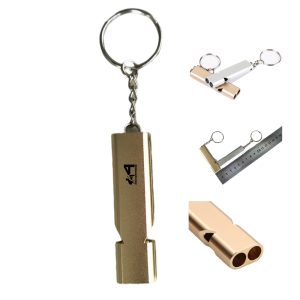 Aluminum Double-Barreled Whistle