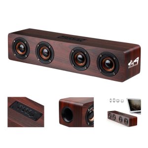 Wooden Bluetooth Speaker W/ 4-Speaker