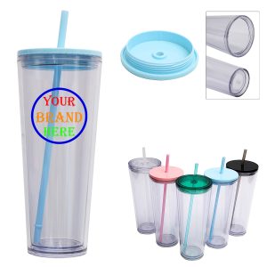 26oz Plastic Straw Cup