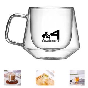 8.45Oz Double Wall Glass Coffee Mug