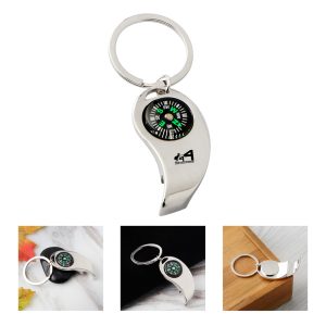 Compass Bottle Opener Keychain