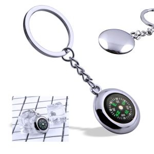 Metal Compass Keychain