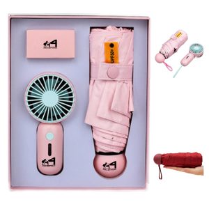 Umbrella Fan Gift Set