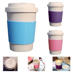 350Ml/12Oz Coffee Cup W/ Silicone Sleeve