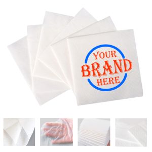 White 2 Ply Embossing Paper Napkins