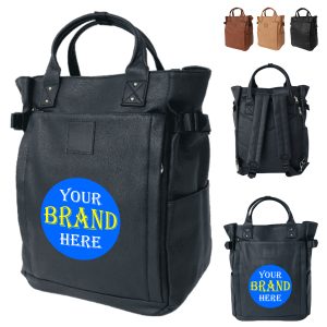 17 Inch PU Laptop Backpack