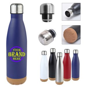 17oz Cola Shape Water Bottle w/ Cork Bottom