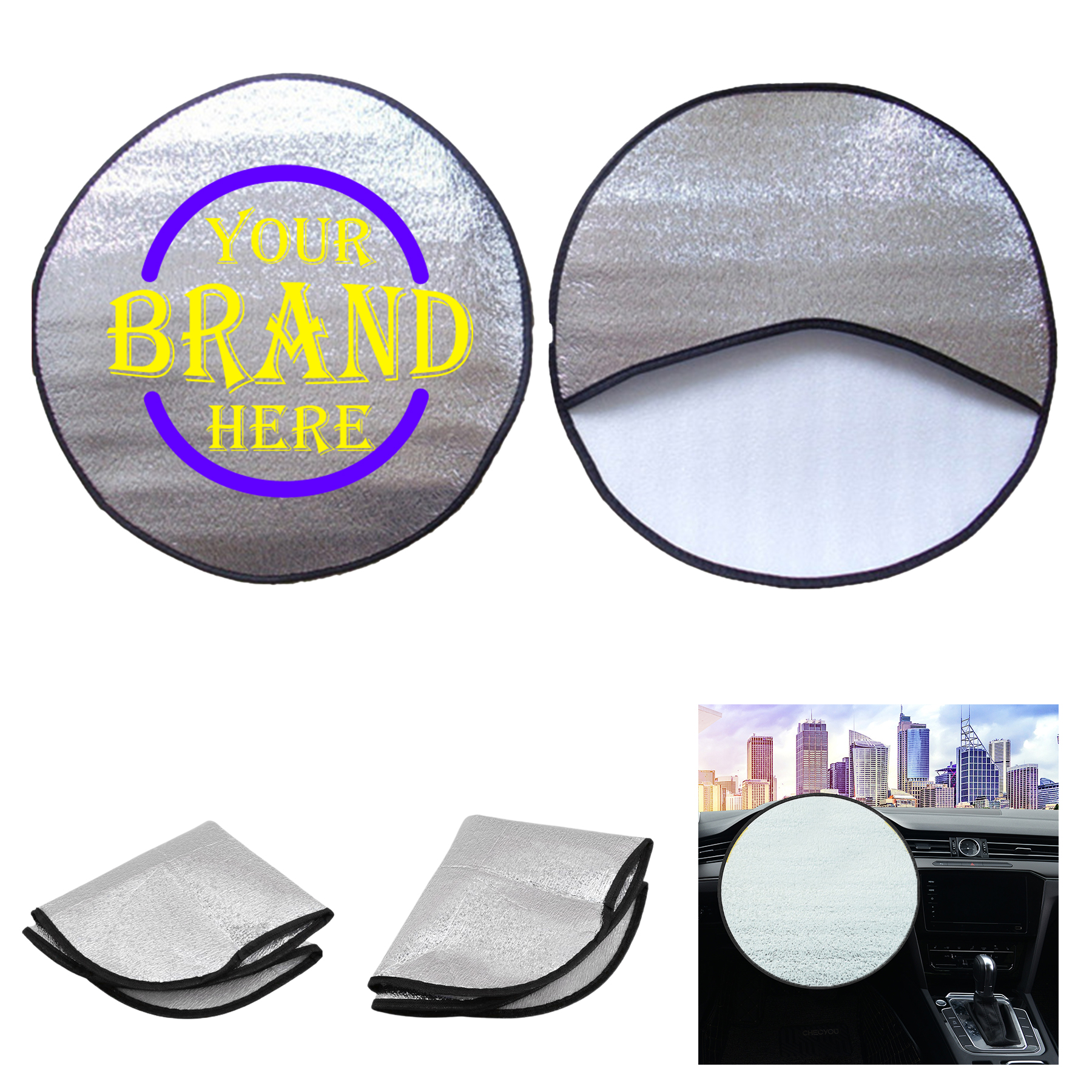 Car Steering Wheel Cover Sunshade