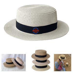 Korean Flat Protective Straw hat