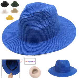 Adults' Fashionable Summer Sun Protective Straw Hat