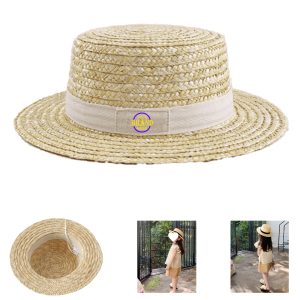 Kids' Beach Sun Protective Straw Hat