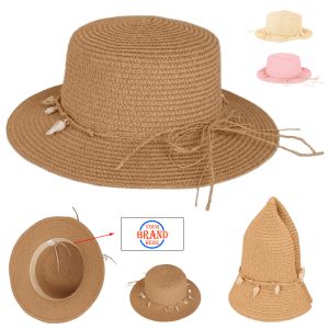 Kids' Shells Sun Protective Straw Hat