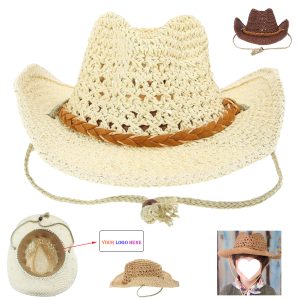 Travel Western Cowboy Straw Hat For Kids