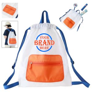 16.54x19.69 Inch Nylon Drawstring Backpack