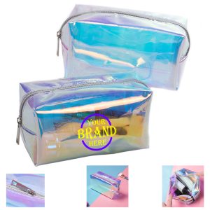 Holographic Zipper Cosmetics Pouch