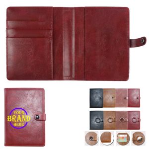 PU Passport Card Cover w/ Tag Holder