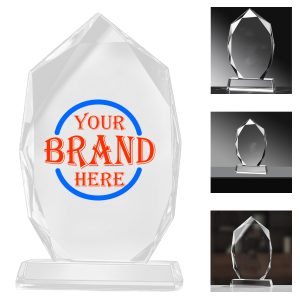 Oval K9 Crystal Award