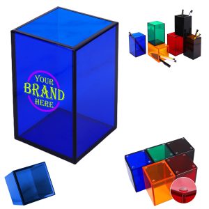Acrylic Transparent Colorful Pen Holder