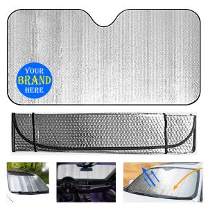 55.11x27.55 Inch Aluminum Foil Car Front Sun Shade