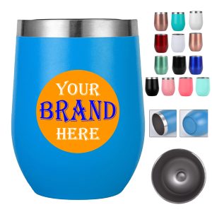 12Oz Stainless Steel Insulated Stemless Tumbler W/Lid