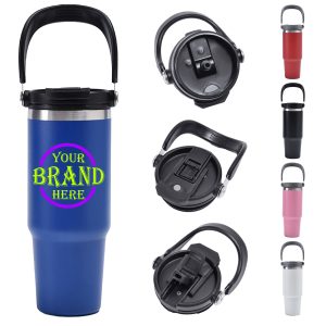 30 Oz Stainless Steel Tumbler w/ Handle