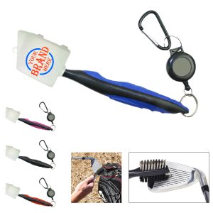 Two-faced Golf Cleaning Brush w/ A Cap