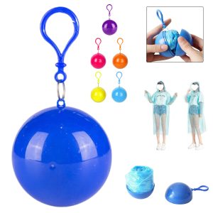 Disposable Raincoat In Keychain Ball