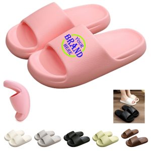 Pure Color Thick Sole Pillow Slipper