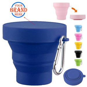 Folding Silicone Cup W/ Lids