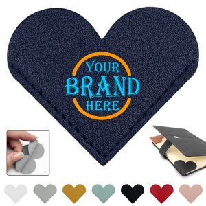 Heart-Shaped Leather Bookmark
