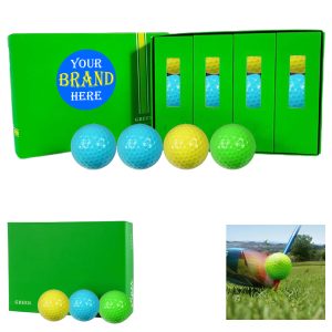 Exquisite Green Cardboard Box Packaged Golf Balls