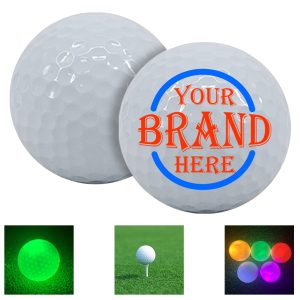 New Orange Golf Glow Ball for Night Court