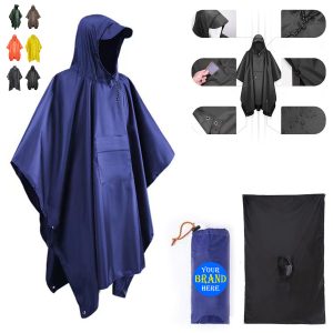 Multi-Functional Polyester Taffeta PU Raincoat